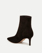Veronica Beard Lisa Mid-Heel Ankle Boot - Espresso