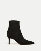 Veronica Beard Lisa Mid-Heel Ankle Boot - Black