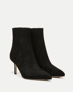 Veronica Beard Lisa Mid-Heel Ankle Boot - Black