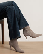 Veronica Beard Lisa Mid-Heel Ankle Boot - Bark