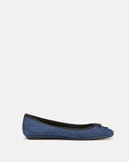 Veronica Beard Beatrix Denim Ballet Flat - Blue