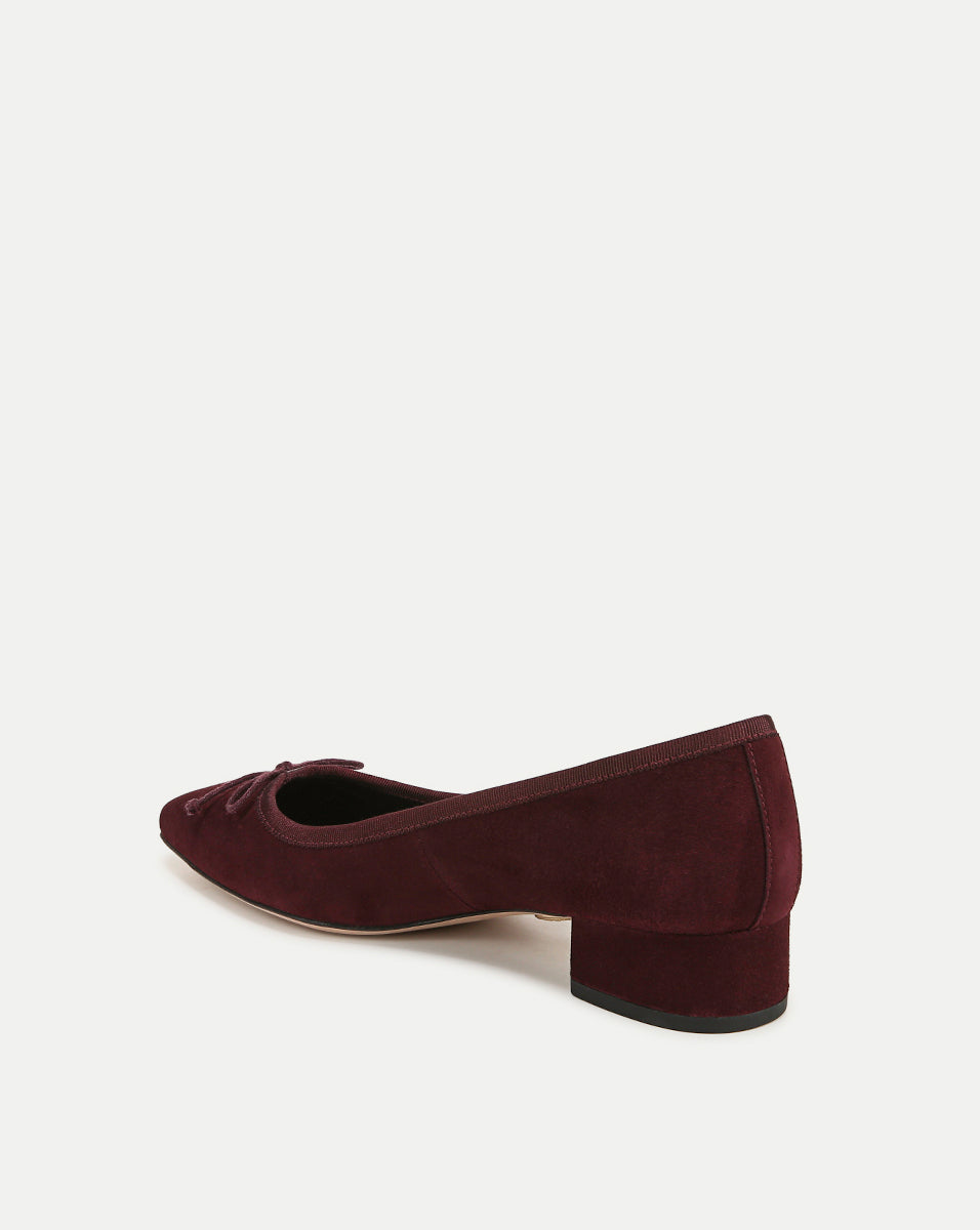 Veronica Beard Cecile Suede Ballet Pump - Acai