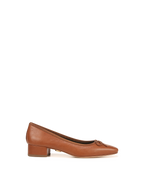 Veronica Beard Cecile Leather Ballet Pump Caramel