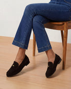 Veronica Beard Penny Suede Loafer - Espresso