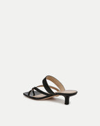 Veronica Beard Alanis Leather Sandal - Black