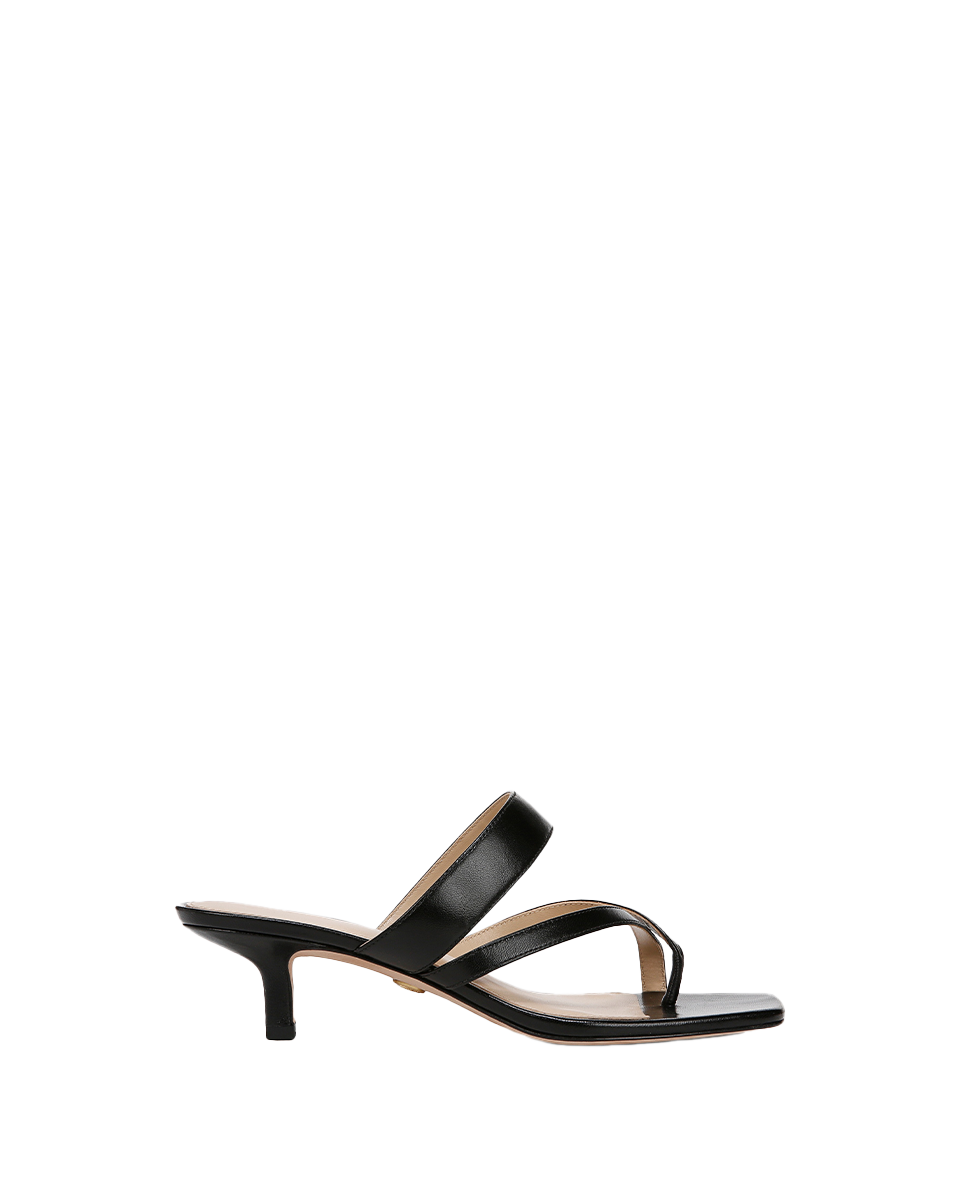 Veronica Beard Alanis Leather Sandal - Black