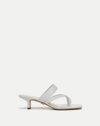 Veronica Beard Alanis Leather Sandal - Coconut