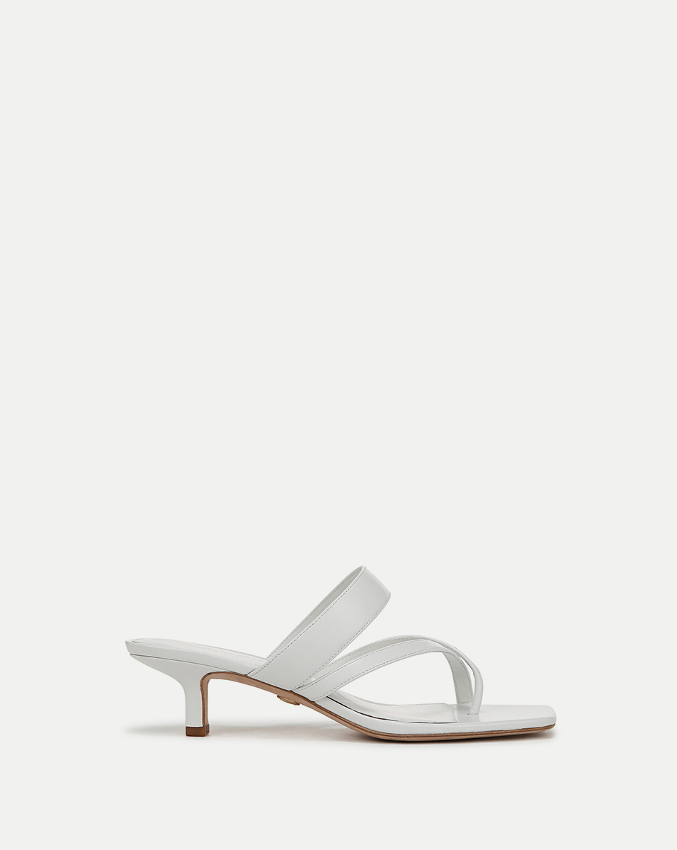 Veronica Beard Alanis Leather Sandal - Coconut