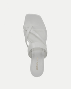 Veronica Beard Alanis Leather Sandal - Coconut