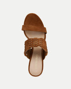 Veronica Beard Georgie Suede Sandal - Hazelwood