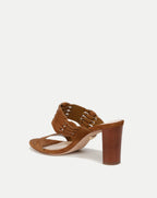 Veronica Beard Georgie Suede Sandal - Hazelwood