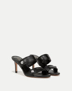 Veronica Beard Sona Leather Sandal - Black