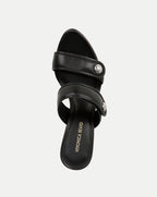 Veronica Beard Sona Leather Sandal - Black