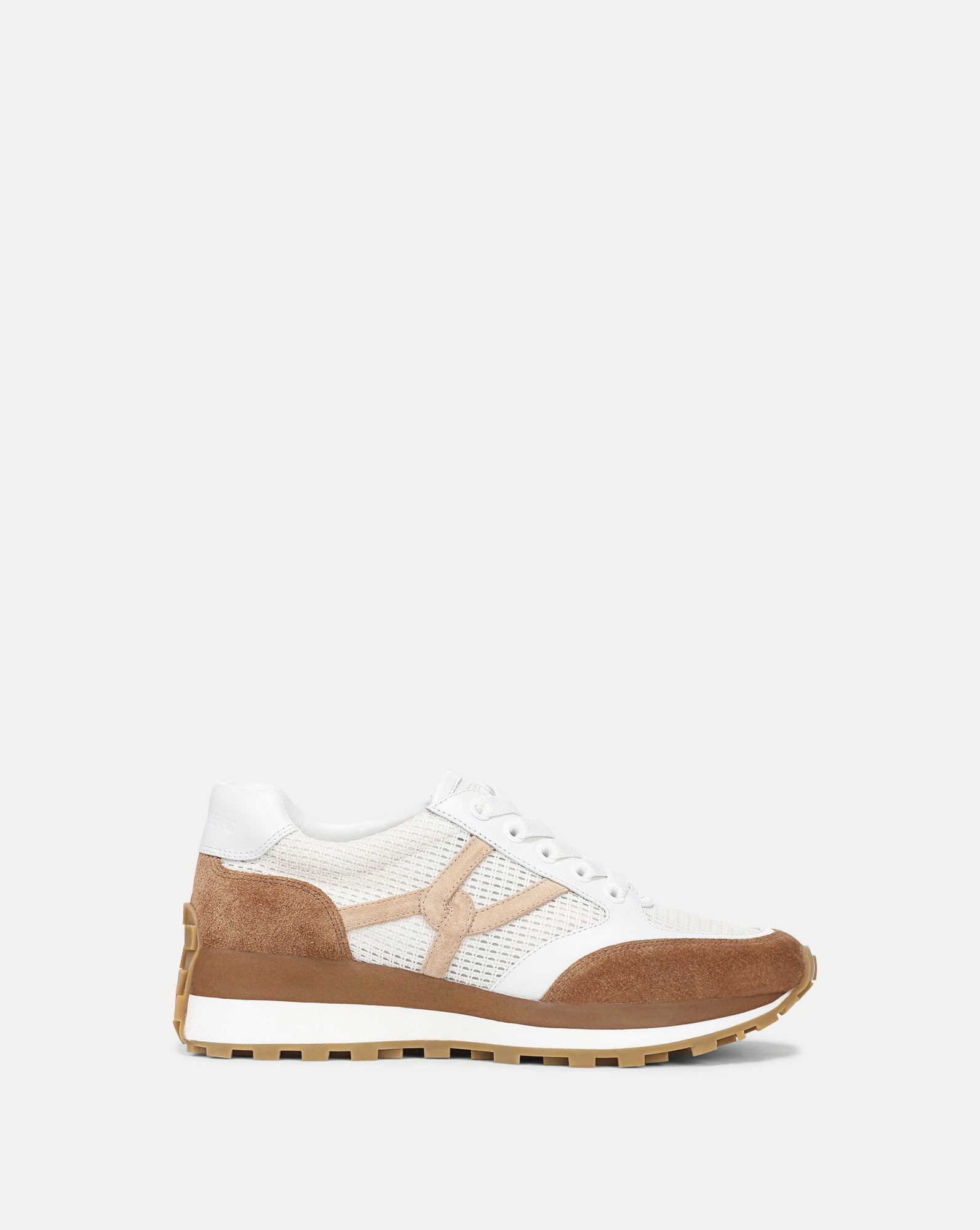 Veronica Beard Valentina Suede Sneaker - Chestnut/Lily