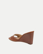 Veronica Beard Ellen Wedge Sandal - Caramel