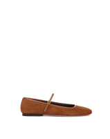 Veronica Beard Ellie Suede Flat - Caramel