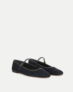 Veronica Beard Ellie Suede Flat - Eclipse