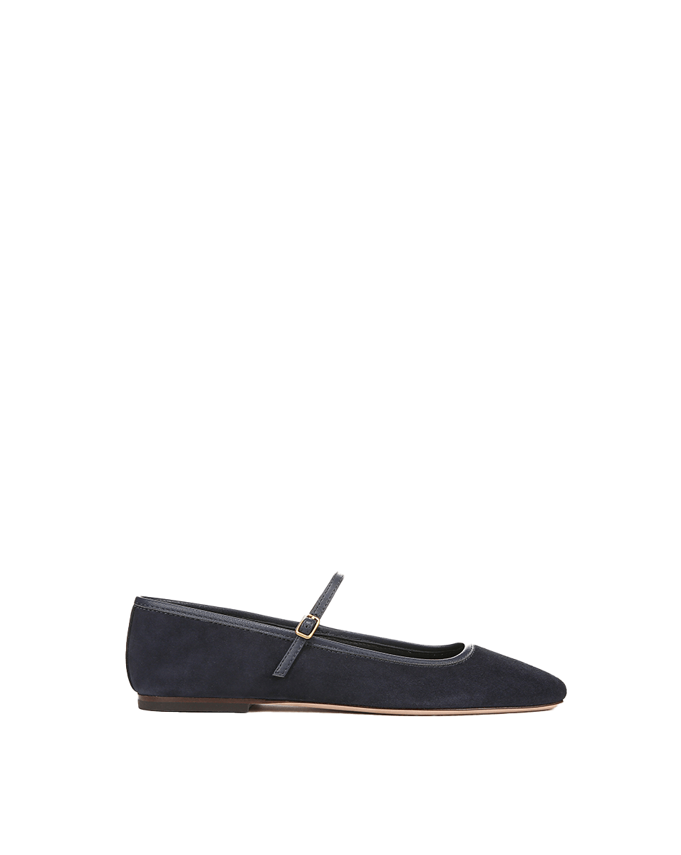 Veronica Beard Ellie Suede Flat - Eclipse