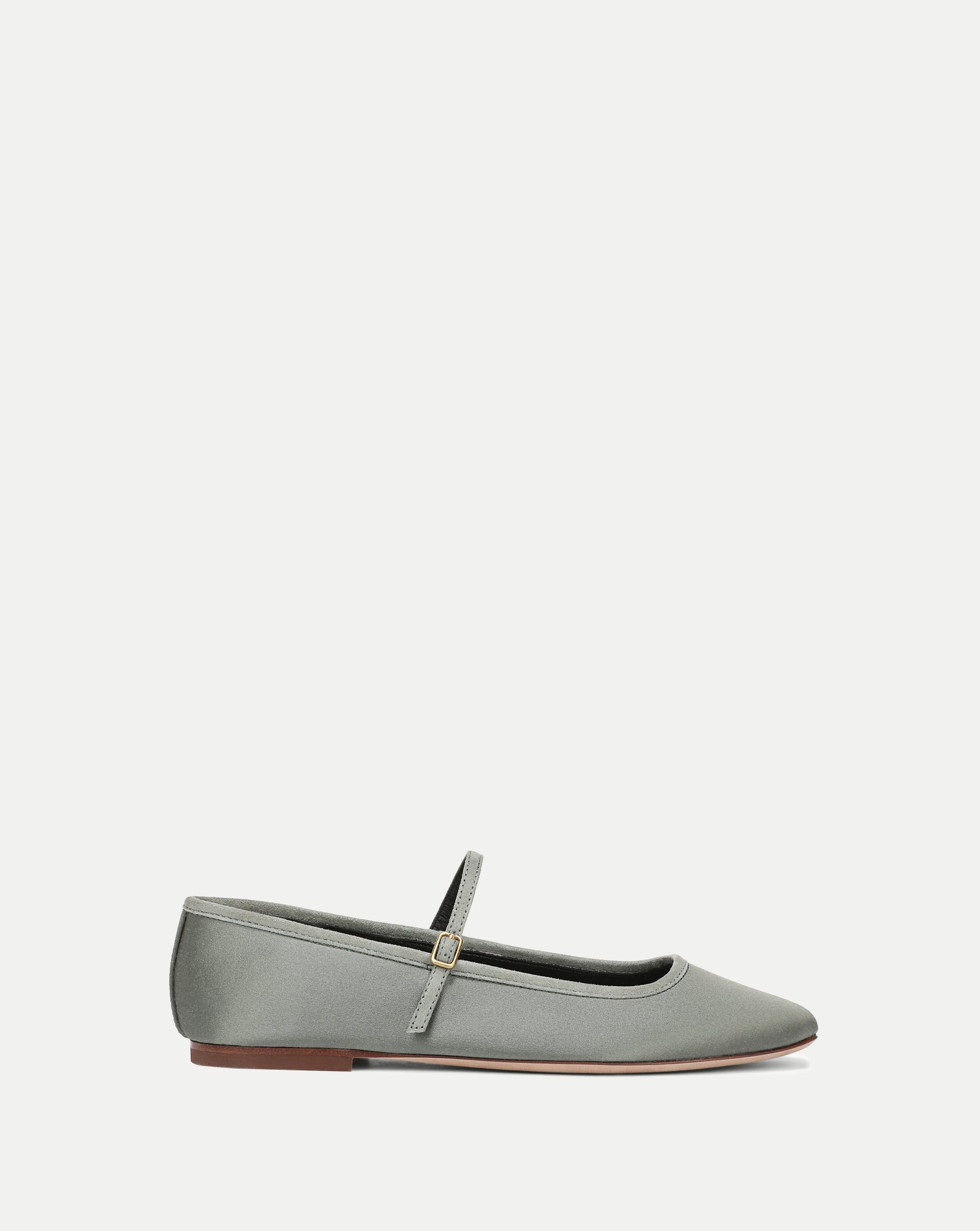 Veronica Beard Ellie Satin Flat - Stone Army