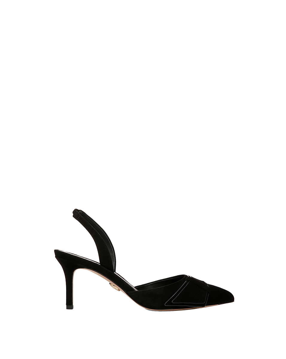 Veronica Beard Lisbeth Suede Slingback Pump - Black