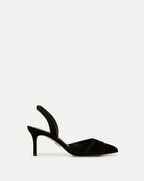 Veronica Beard Lisbeth Suede Slingback Pump - Black