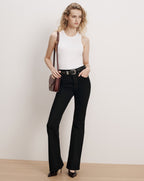 Veronica Beard Beverly Skinny-Flare Jean - Onyx
