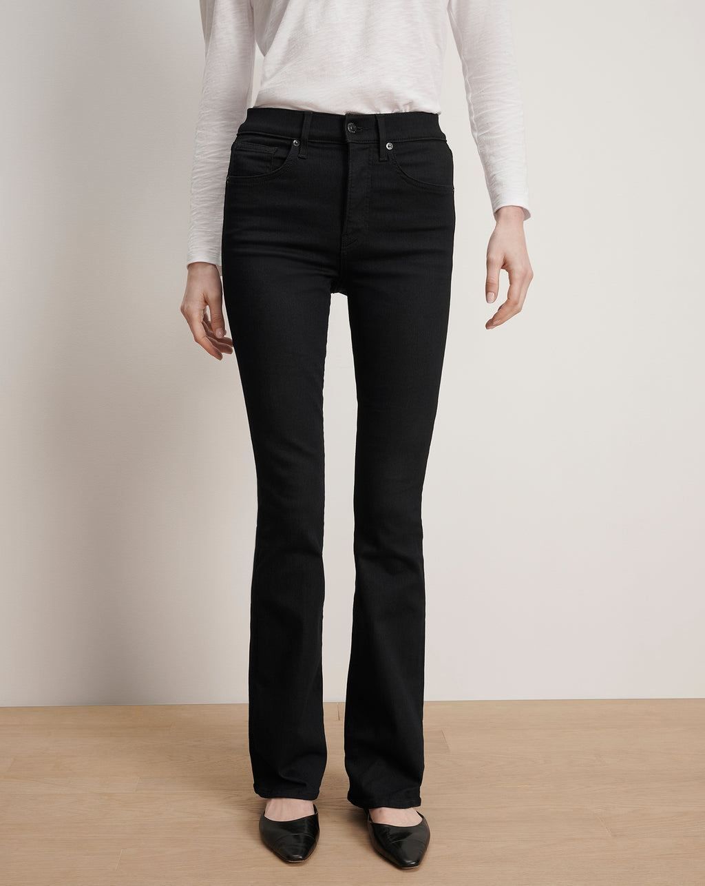 Veronica Beard Beverly Skinny-Flare Jean - Onyx