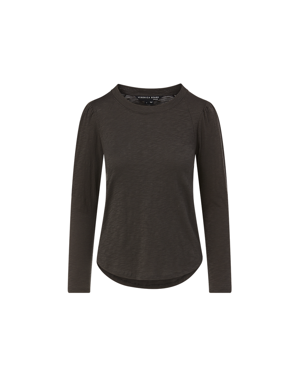 Veronica Beard Mason Baseball T-Shirt - Charcoal