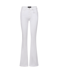 Veronica Beard Beverly Skinny-Flare Jean - White