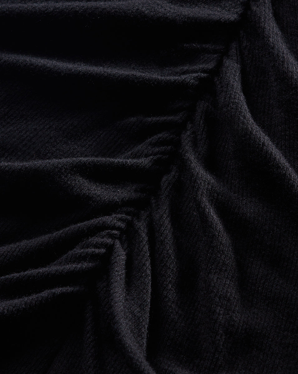 Veronica Beard Theresa Ruched Turtleneck - Black