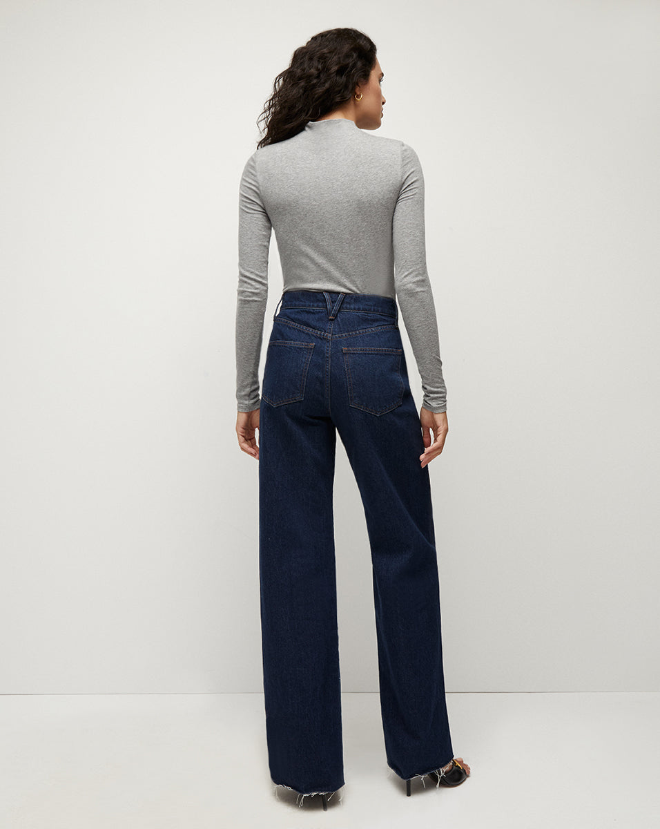 Veronica Beard Theresa Ruched Turtleneck - Heather Grey