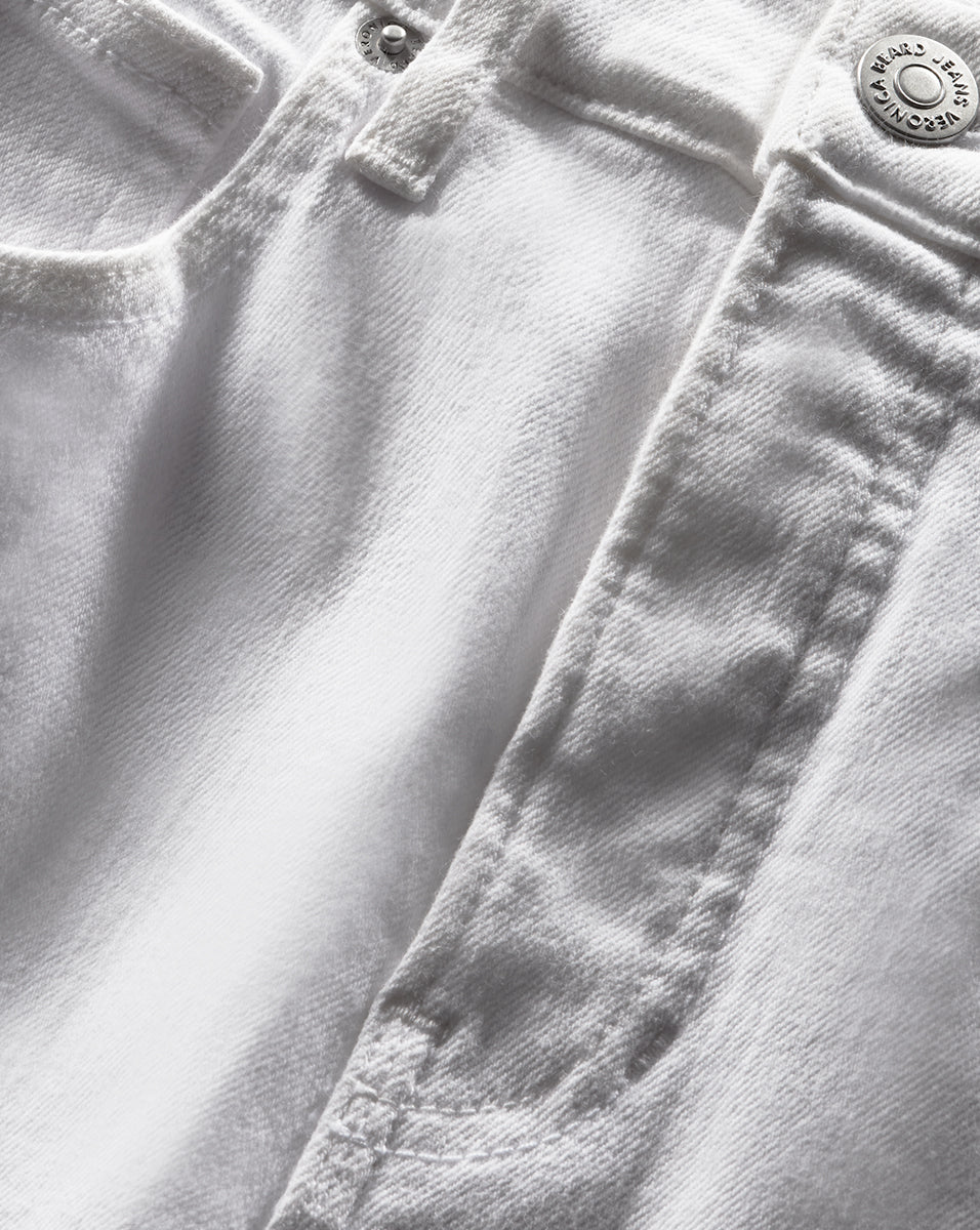 Veronica Beard Carly Slim-Fit Jean - White