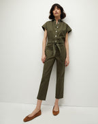 Veronica Beard Eakin Jumpsuit - Army Green