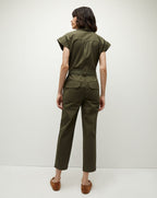 Veronica Beard Eakin Jumpsuit - Army Green