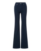 Veronica Beard Crosbie Slim Wide-Leg Pant - Navy