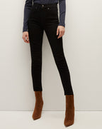 Veronica Beard Debbie Ankle-Crop Skinny Jean - Onyx