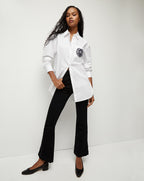 Veronica Beard Carson Kick-Flare Jean - Onyx