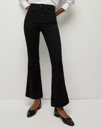 Veronica Beard Carson Kick-Flare Jean - Onyx