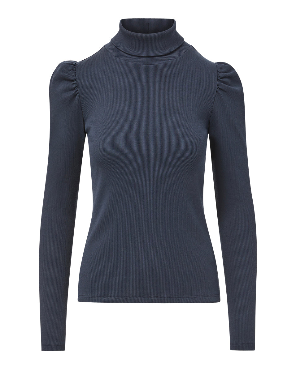 Veronica Beard Cedar Turtleneck - Navy