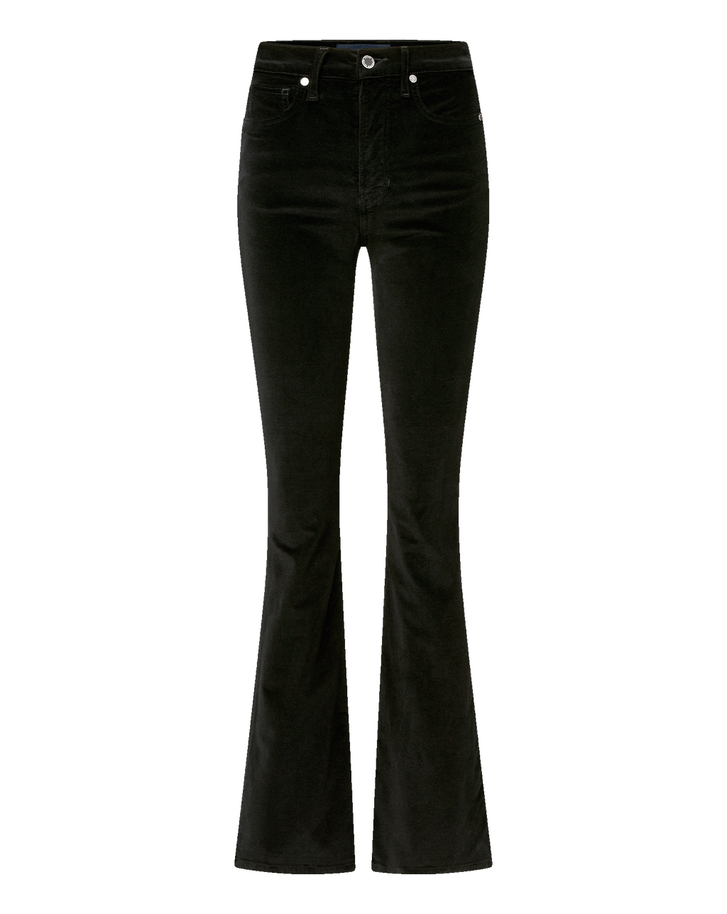 Veronica Beard Beverly Velvet Skinny-Flare Pant - Black