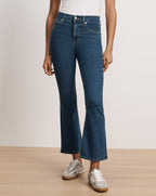 Veronica Beard Carson Kick-Flare Jean - Bright Blue