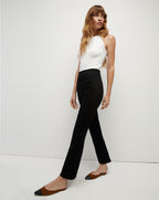 Veronica Beard Carson Off-Duty Kick-Flare Jean - Onyx