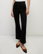 Veronica Beard Carson Off-Duty Kick-Flare Jean - Onyx