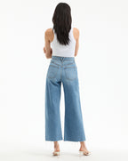 Veronica Beard Taylor Cropped Wide-Leg Jean - Enough Said