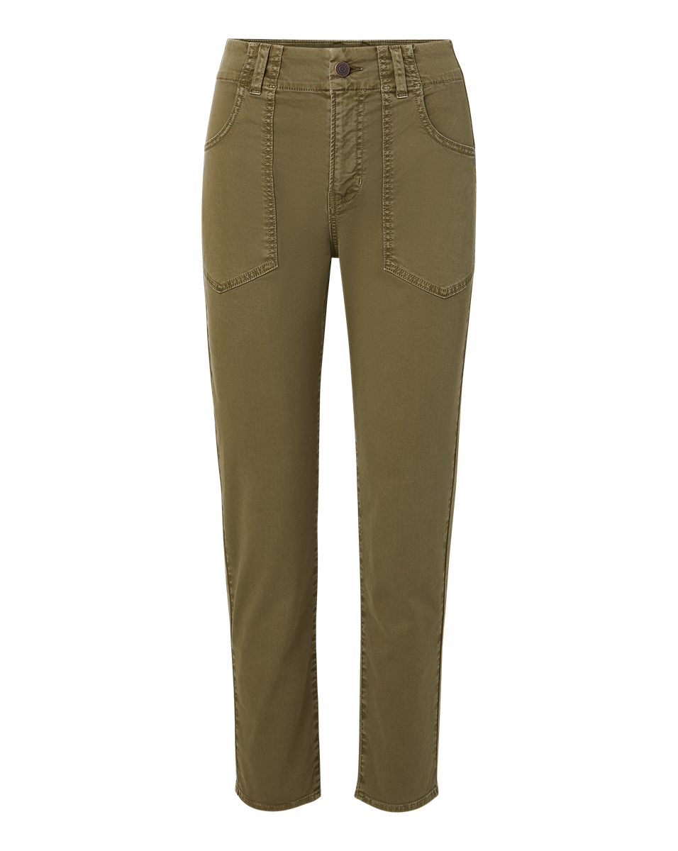 Veronica Beard Arya Straight-Leg Pant - Army