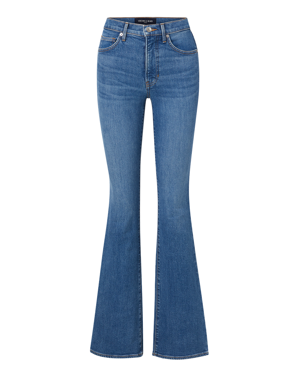 Veronica Beard Beverly Skinny-Flare Jean - Sedona River