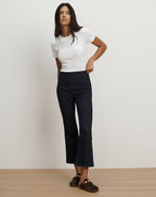 Veronica Beard Carson Off-Duty Kick-Flare Jean - Oxford