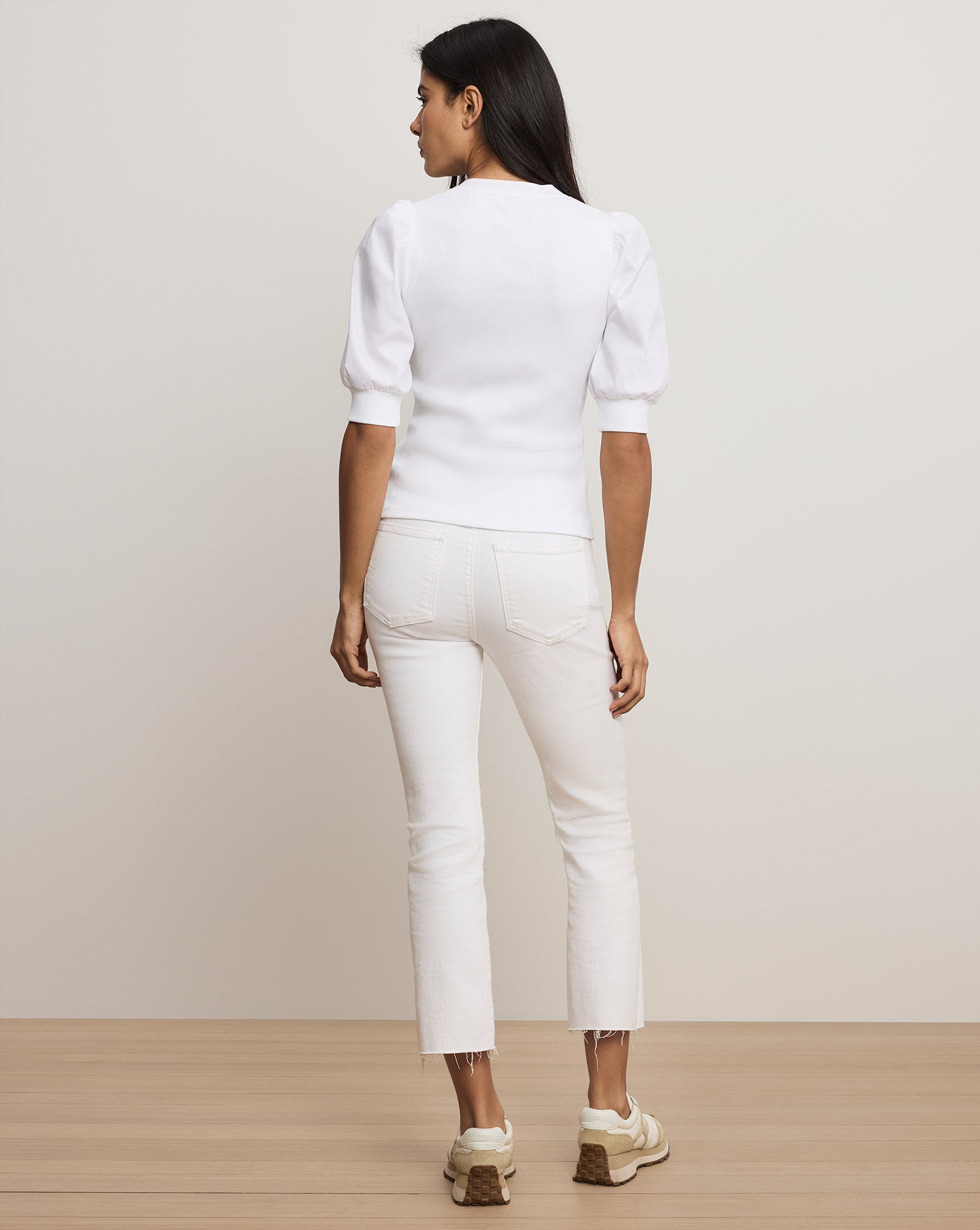 Veronica Beard Carly Slim-Fit Jean - White