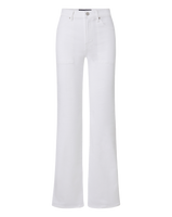 Veronica Beard Crosbie Slim Wide-Leg Jean - White