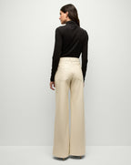 Veronica Beard Mylie Mock-Neck Top - Black
